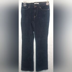 Levi's Women’s Size 27 Straight Leg Jeans - Dark Wash Blue - Stretch Denim